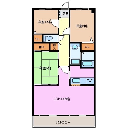 川越富洲原駅 徒歩9分 2階の物件間取画像